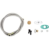 Qiilu Kit de línea de Aceite Turbo para automóvil- Rosca NPT de 1-8 Rosca Turbo Kit de línea de Drenaje de Retorno de…